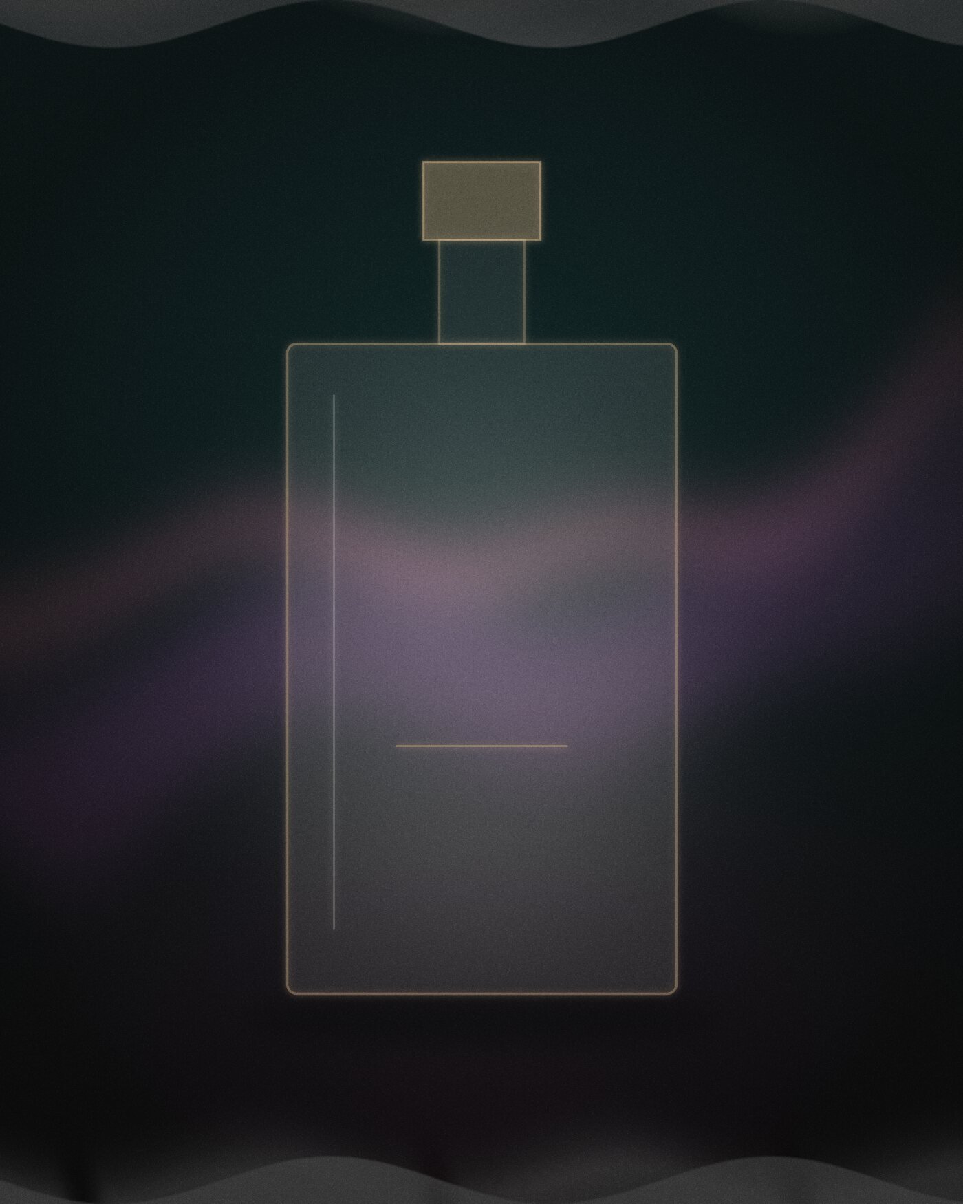Aurora Bloom eau de parfum bottle detail by Sky Fragrances